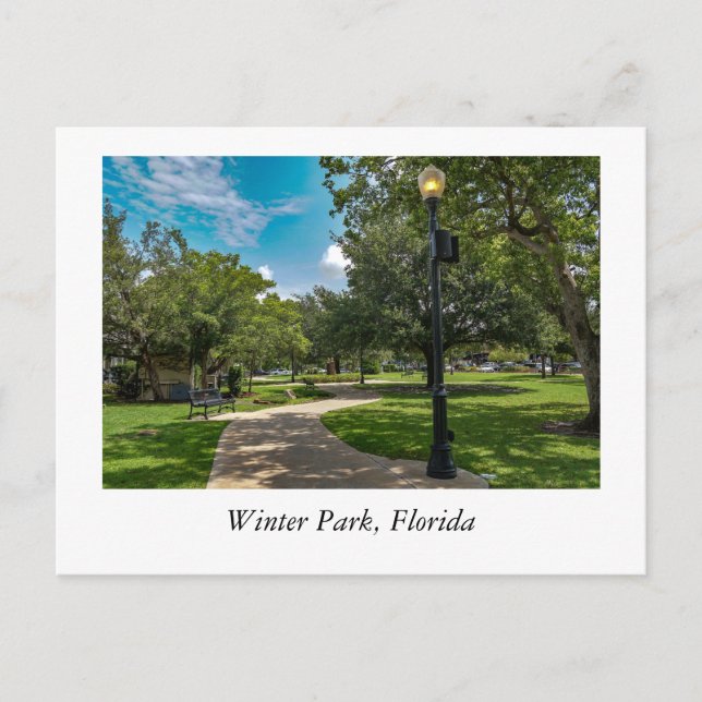 Carte Postale Parc d'hiver Floride (Devant)