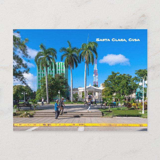 Carte Postale Parc Leoncio Vidal, Père Noël Clara, Cuba (Devant)