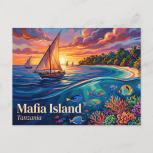 Carte Postale Parc marin de l'île de Mafia Tanzanie