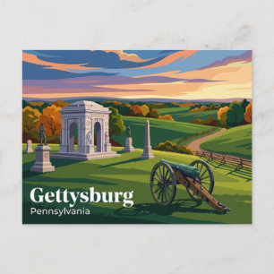 Carte Postale Parc militaire national de Gettysburg USA