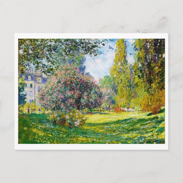Carte Postale Parc Monceau, Paris Claude Monet (Devant)