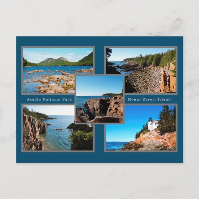 Carte Postale Parc national Acadia Best Views (Devant)