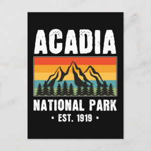 Carte Postale Parc national Acadia, Maine Retro Vintage
