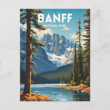 Parc national Banff Affiche traditionnelle sur les