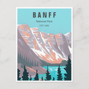 Carte Postale Parc national Banff Canada Vintage Voyage