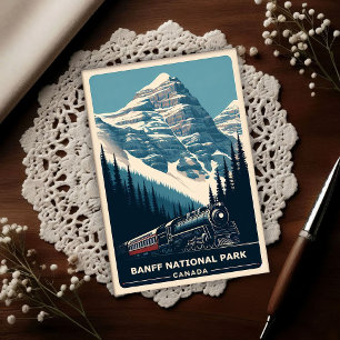 Carte Postale Parc national Banff Canada Voyage Vintage