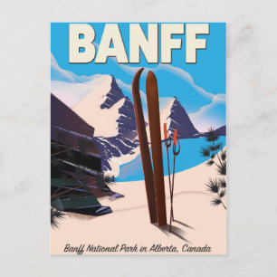 Carte Postale Parc national Banff en Alberta, Canada.