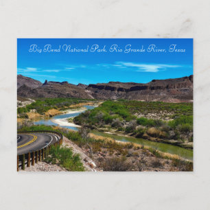Carte Postale Parc national Big Bend Rio Grande River Texas