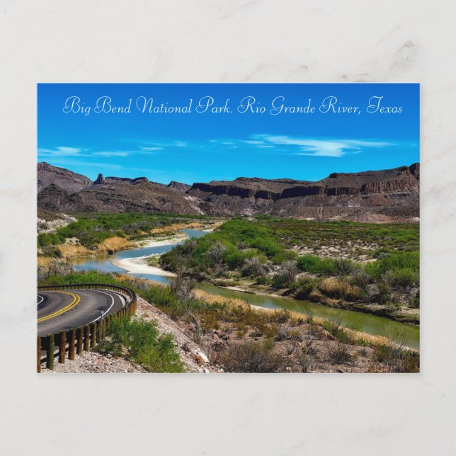 Carte Postale Parc national Big Bend Rio Grande River Texas (Devant)