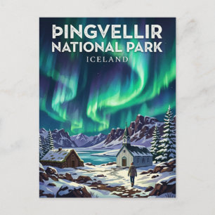 Carte Postale Parc national de Þingvellir en Islande