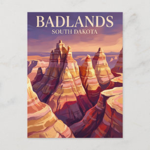 Carte Postale Parc national de Badlands USA