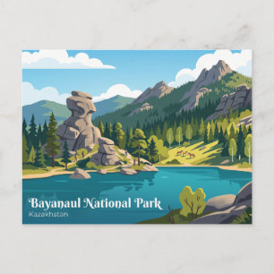 Carte Postale Parc national de Bayanaul Kazakhstan