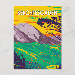 Carte Postale Parc national de Berchtesgaden Allemagne Vintage