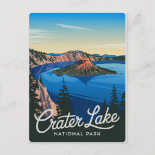 Carte Postale Parc national de Crater Lake Vintage