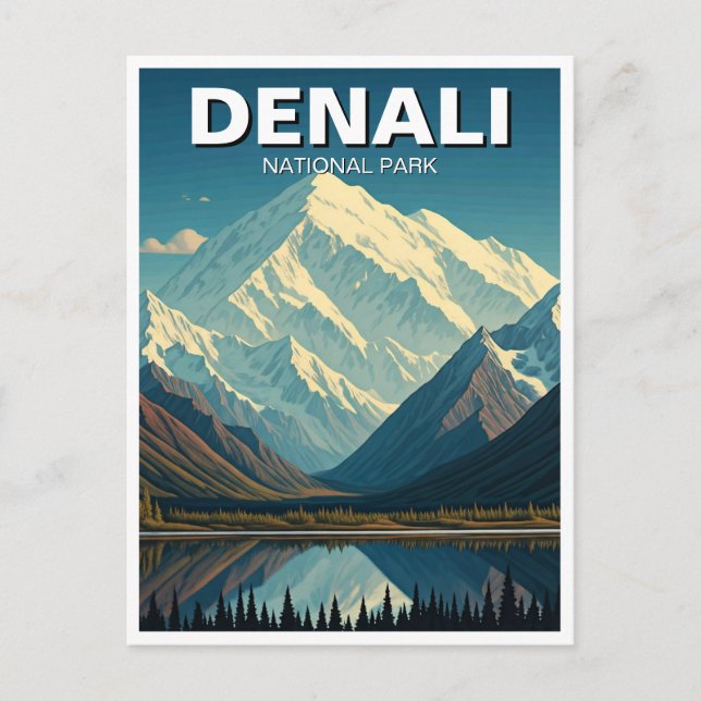 Carte Postale Parc national de Denali - Alaska Travel (Devant)