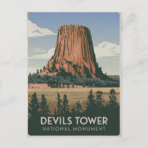 Parc national de Devils Tower Vintage