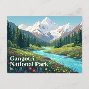 Carte Postale Parc national de Gangotri Inde