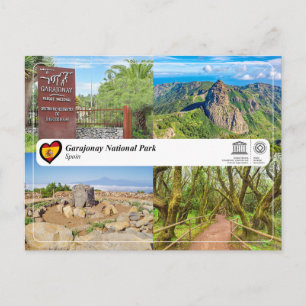 Carte Postale Parc national de Garajonay UNESCO