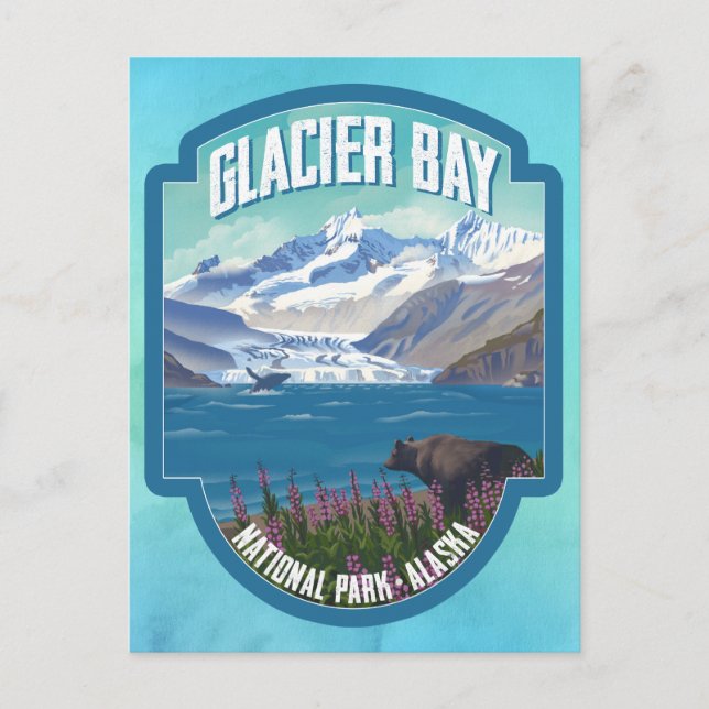 Carte Postale Parc national de Glacier Bay (Devant)