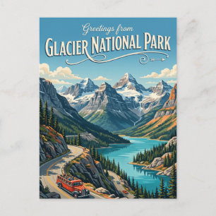 Carte Postale Parc national de Glacier Montana