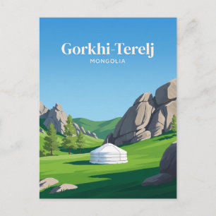 Carte Postale Parc national de Gorkhi-Terelj en Mongolie