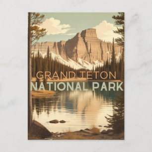 CARTE POSTALE PARC NATIONAL DE GRAND TETON