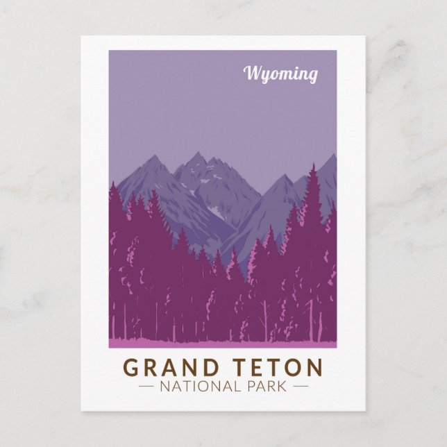 Carte Postale Parc national de Grand Teton Parc national de Teto (Devant)