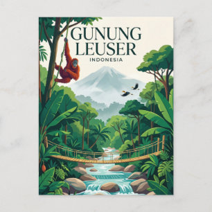 Carte Postale Parc national de Gunung Leuser Indonésie