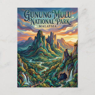 Carte Postale Parc national de Gunung Mulu Malaisie