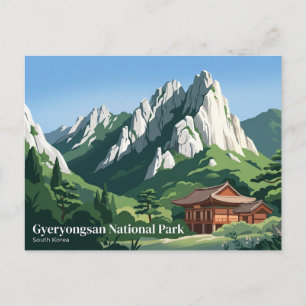 Carte Postale Parc national de Gyeryongsan Corée du Sud