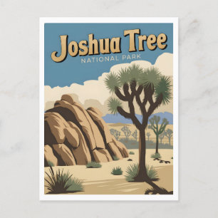 Carte Postale Parc national de Joshua Tree Vintage