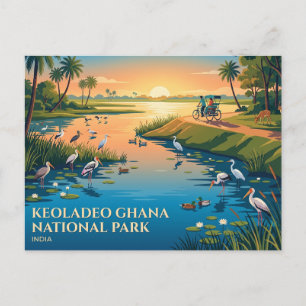 Carte Postale Parc national de Keoladeo Ghana Inde