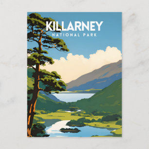 Carte Postale Parc national de Killarney Affiche de voyage tradi