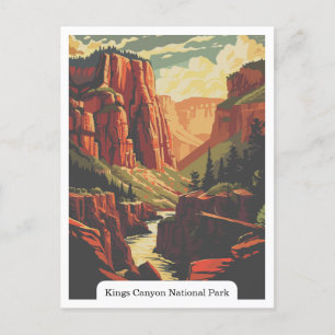 Carte Postale Parc national de Kings Canyon, Californie États-Un