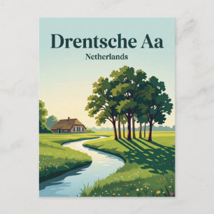 Carte Postale Parc national de la Drentsche Aa Pays-Bas