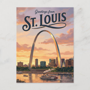 Carte Postale Parc national de la Gateway Arch Missouri