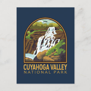 Carte Postale Parc national de la vallée de Cuyahoga Emblem Vint