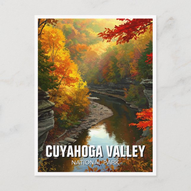 Carte Postale Parc national de la vallée de Cuyahoga Ohio Travel (Devant)