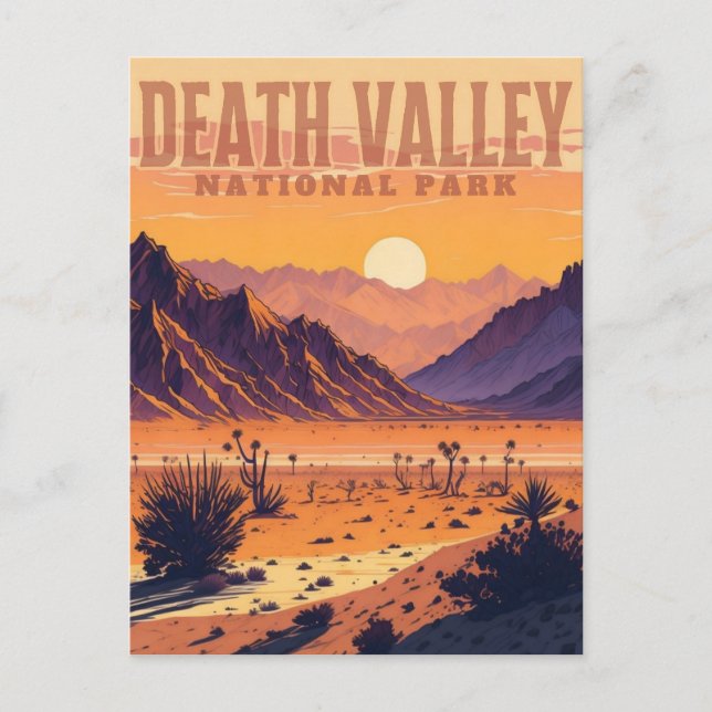 Carte Postale Parc national de la Vallée de la Mort (Devant)