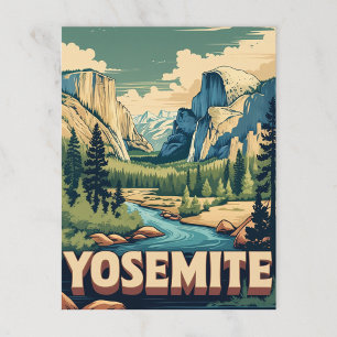 Carte Postale Parc national de la vallée de Yosemite