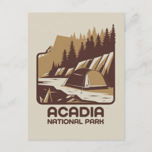 Carte Postale Parc national de l'Acadie Aventure Camping