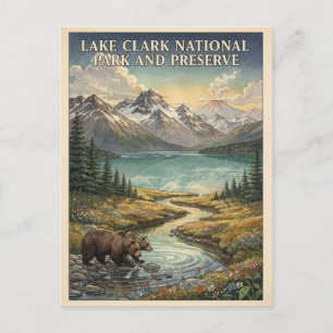 Carte Postale Parc national de Lake Clark en Alaska, voyage avec