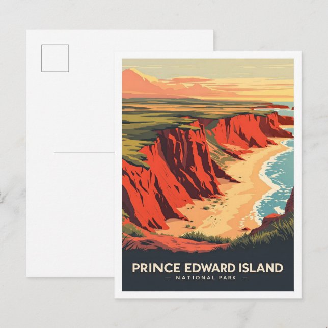 Carte Postale Parc national de l'Île-du-Prince-Édouard Canada Vo (Devant / Derrière)