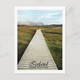 Carte Postale Parc national de l'Islande, Žingvellir