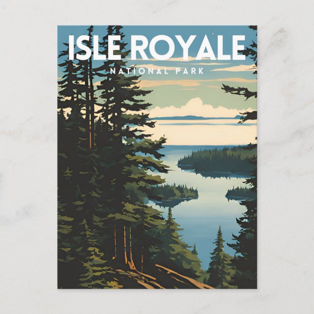 Carte Postale Parc national de l'Isle Royale (Devant)