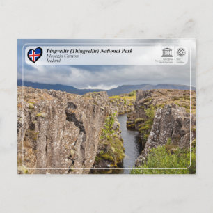 Carte Postale Parc national de l'UNESCO - Žingvellir (Thingvelli