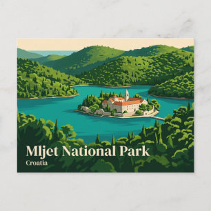 Carte Postale Parc national de Mljet Croatie