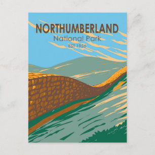 Carte Postale Parc national de Northumberland Hadrians Mur Angle