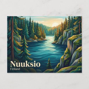 Carte Postale Parc national de Nuuksio en Finlande