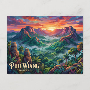 Carte Postale Parc national de Phu Wiang Thaïlande